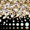 AHADERMAKER 8 Style Pointed Back Glass Rhinestone Cabochons RGLA-GA0001-07A-7