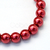 Baking Painted Pearlized Glass Pearl Round Bead Strands HY-Q003-6mm-51-2