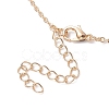 Colorful Glass Round Beaded Pendant Necklaces NJEW-JN04581-01-5