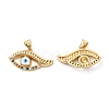 Brass Micro Pave Cubic Zirconia Pendants KK-H441-53G-1