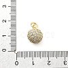 Brass Micro Pave Cubic Zirconia Pendants LS-KK-Q029-02F-G-3