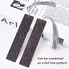 2Pcs 2 Style Blackwood Bookmarks AJEW-PH0001-76-WH-3