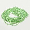 Electroplate Glass Beads Strands EGLA-D018-4x4mm-33-2