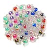UV Plating Rainbow Iridescent Acrylic Beads X-PACR-E001-01-3