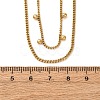 304 Stainless Steel Satellite Chain Double Layered Necklaces for Women NJEW-K296-03G-3