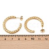 304 Stainless Steel Woven C-Shaped Stud Earrings EJEW-P324-07G-5