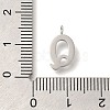 304 Stainless Steel Micro Pave Cubic Zirconia Pendants STAS-H228-06P-Q-3