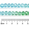 Transparent Painted Glass Beads Strands DGLA-A034-T8mm-A17-3
