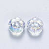 Transparent Spray Painted Glass Beads GLAA-S190-002C-01-2