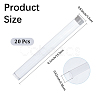 Transparent PVC Plastic Bead Storage Tubes AJEW-CY0002-91-2