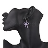 5 Pairs 304 Stainless Steel & Spray Plating Alloy Bowknot Dangle Earrings EJEW-JE06639-3