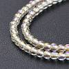 Electroplate Glass Beads Strands EGLA-K014-A-FR05-4