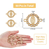 Religion Alloy Connector Charms with Crystal Rhinestone FIND-WH0416-94-2