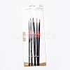 Wooden Paint Brushes Pens Sets AJEW-L074-01-4