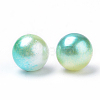 Rainbow Acrylic Imitation Pearl Beads OACR-R065-8mm-A03-2
