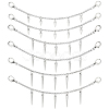 3 Sets 3 Styles 304 Stainless Steel Boot Strap Chains HJEW-SP0001-71-7