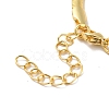 Rack Plating Brass Herringbone Chains Bracelet for Men Women BJEW-M227-01G-3