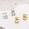 Crystal Rhinestone Claw Stud Earrings JE918A-4