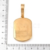 304 Stainless Steel with Rhinestone Pendants Hand Polished STAS-Z171-25G-02-3
