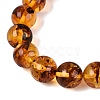 Natural Amber Beaded Stretch Bracelets BJEW-N041-08B-2