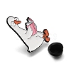 Reading Duck Enamel Pins JEWB-E797-01B-EB-3