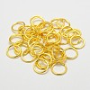 Eco-Friendly Brass Round Rings KK-M165-10mm-02G-RS-1