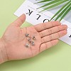 Tibetan Style Double Sided Flower Bead Caps PALLOY-O042-02-5