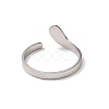Non-Tarnish 304 Stainless Steel Open Cuff Rings RJEW-Q808-02A-P-3