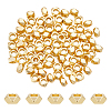80Pcs Polygon Brass Beads KK-UN0005-09-1