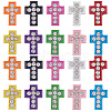 60Pcs Spray Painted Alloy Slide Charms FIND-SC0015-87-1