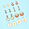 24Pcs 8 Styles Alloy Enamel Charms ENAM-FS0002-78-7