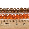 Electroplate Glass Beads Strands EGLA-A034-T6mm-J-3