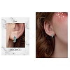 Enamel Striped Thick Hoop Earrings JE1110B-6