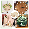 Flat Round Unfinished Wood Slice WOOD-WH0029-190B-5