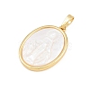 Brass with White Shell Pendants SH-CBA56CE-08G-04-2