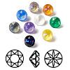 Mocha Fluorescent Style K9 Glass Rhinestone Cabochons RGLA-J014-A-MI-1