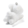 Flocky Resin Pendants RESI-Q002-06A-2