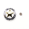 1-Hole Alloy Decorative Rivets PALLOY-WH0092-13S-1