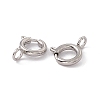 Non-Tarnish 201 Stainless Steel Spring Ring Clasps STAS-J401-LD022-8-2
