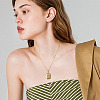 1Pc Stainless Steel Rectangle with Letter Pendants NJEW-TA0001-22A-6