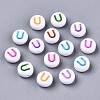 Opaque White Acrylic Beads MACR-N012-01U-1