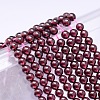 Mozambique Import Grade AA Garnet Round Beads Strands G-E300-AA-4mm-1