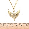304 Stainless Steel Micro Pave Clear Cubic Zirconia Pendant Necklaces for Women LS-NJEW-Z103-01G-07-5