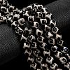 Tibetan Style Turtle Back Pattern dZi Beads G-H1453-1-6
