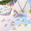 24Pcs 6 Styles Alloy Enamel Pendants ENAM-TA0002-51-7