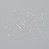 Resin Earring Hooks RESI-J021-10B-1