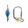 304 Stainless Steel Leverback Earring Findings STAS-N098-005-3
