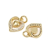 Brass Micro Pave Cubic Zirconia Pendants ZIRC-I367-05G-07-2