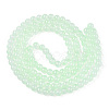 Baking Paint Imitation Jade Glass Round Bead Strands DGLA-N003-6mm-08-1-2