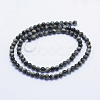 Natural Hawk's Eye Beads Strands G-L478-02-4mm-3